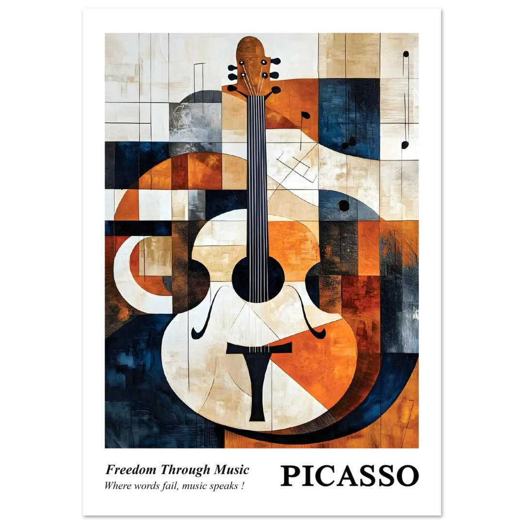 Affordable Picasso artwork with a musical theme