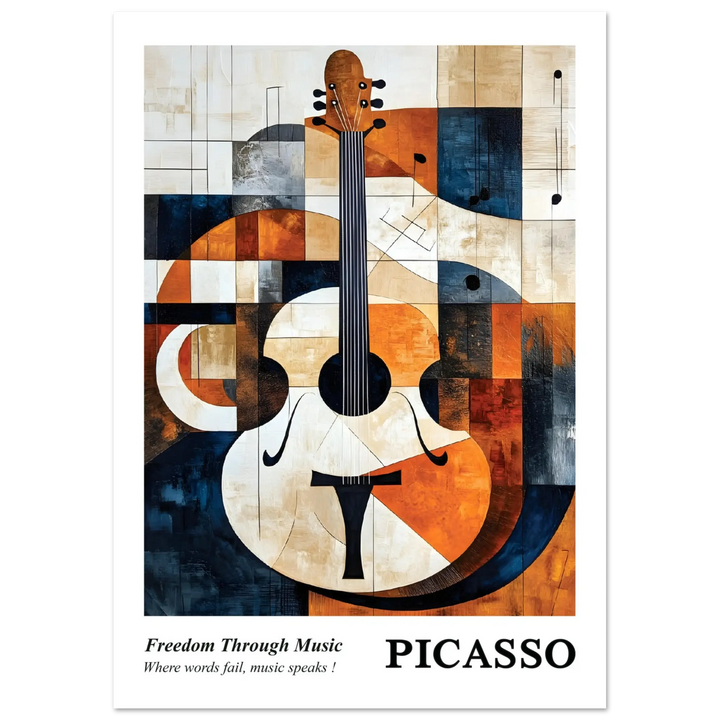 Affordable Picasso artwork with a musical theme