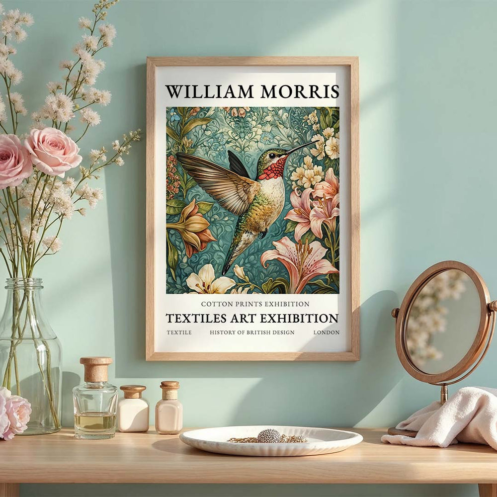 Botanical Bird Whispers - Arineaarts crafts stylebird wall posterbotanical print