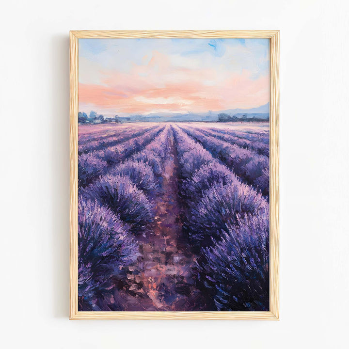 Lavender Fields at Sunset - ArineaArt for home decor​Art reproduction​Art wall decor​