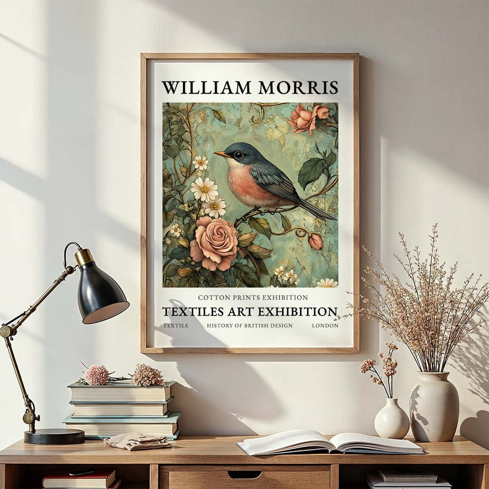 Pastel Garden Song - Arineaarts crafts stylebird wall posterbotanical print