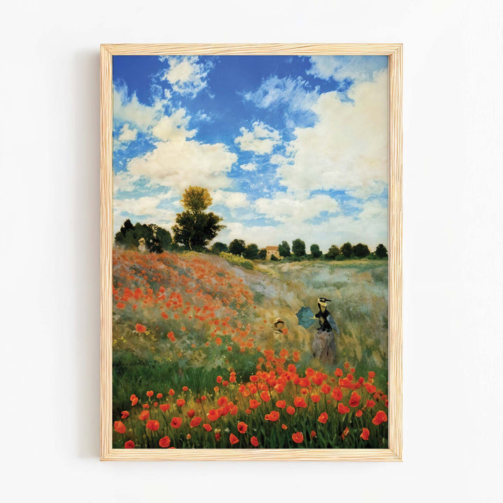 Poppy Field near Argenteuil - ArineaClassic Monet paintingClaude Monet canvasClaude Monet elegant decor