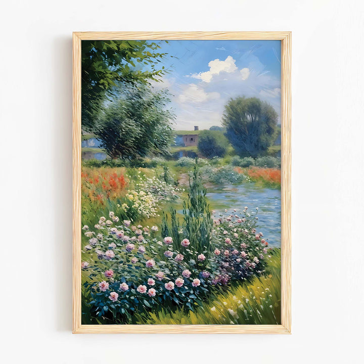 Summer Blooms in Giverny - ArineaArt for home decor​Art reproduction​Art wall decor​