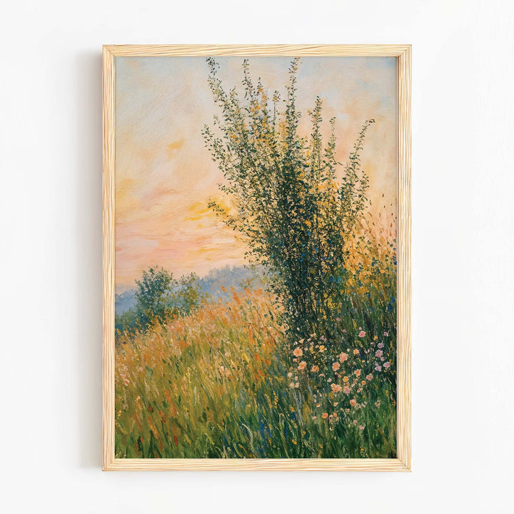 Sunset in a Wild Meadow - ArineaArt for home decor​Art reproduction​Art wall decor​