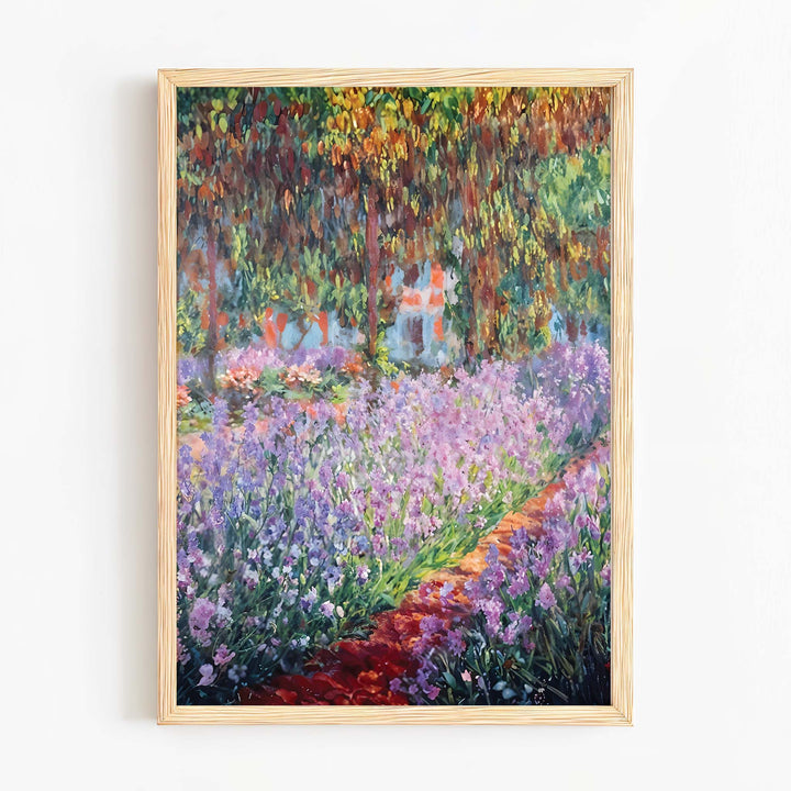 The Garden at Giverny - ArineaClassic Monet paintingClaude Monet canvasClaude Monet elegant decor